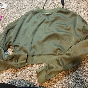 ALO Yoga Olive Green Cropped Top